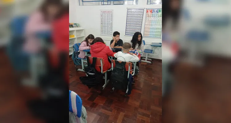 Confira a série de registros do amplo trabalho em sala de aula.