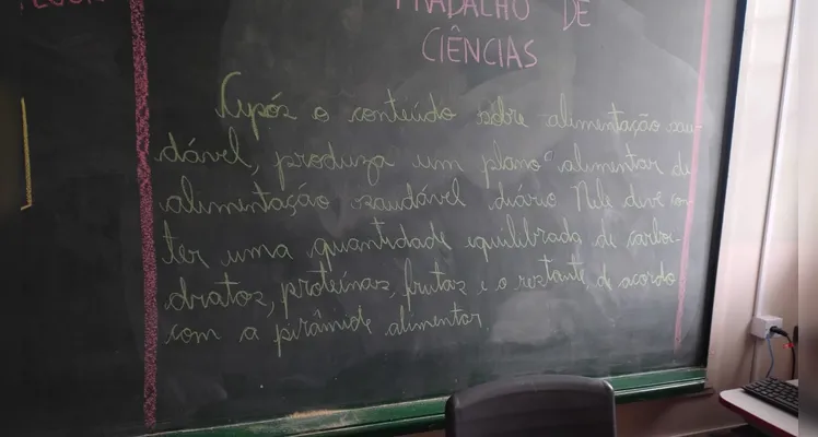 Veja os registros dos alunos em casa e o trabalho em sala de aula.