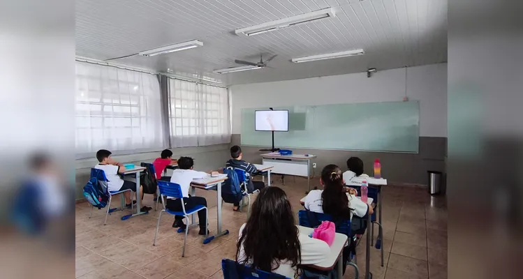 Veja os registros do trabalho em sala de aula.