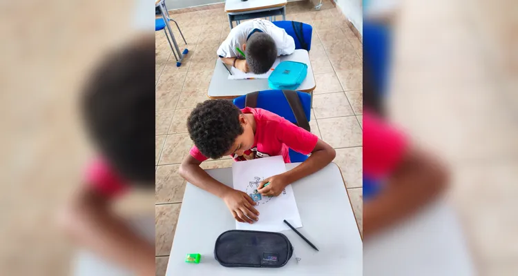 Veja os registros do trabalho em sala de aula.