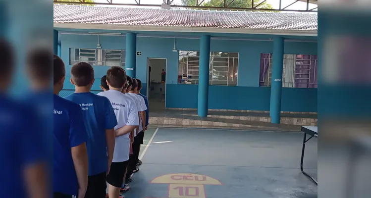 Veja alguns registros em sala de aula.