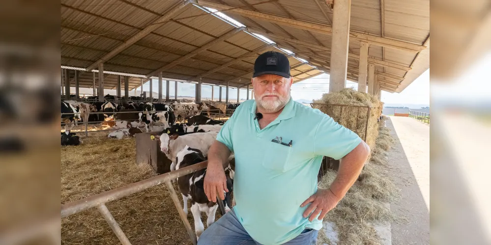 Marius Bronkhorst é um dos 100 maiores produtores de leite do Brasil, com propriedade em Arapoti.