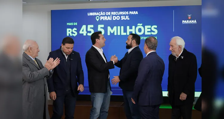 Foram destinados R$ 45,5 milhões para Piraí do Sul.