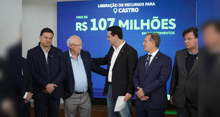 Foram destinados R$ 107 milhões para Castro.