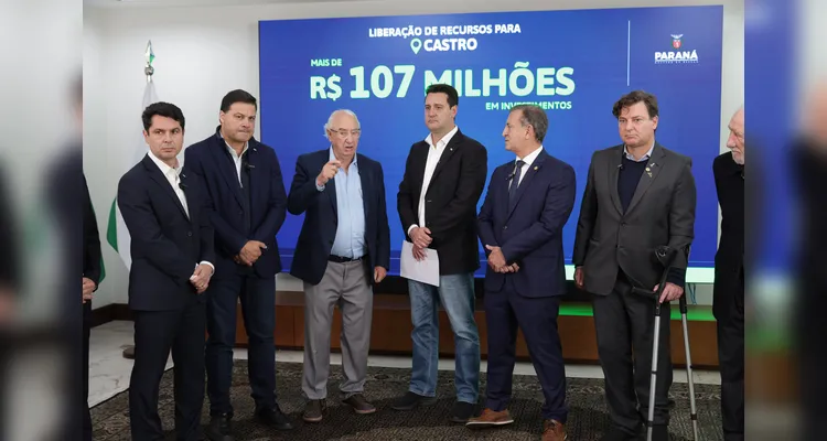 Foram destinados R$ 107 milhões para Castro.