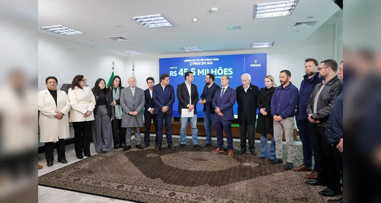 Foram destinados R$ 45,5 milhões para Piraí do Sul.