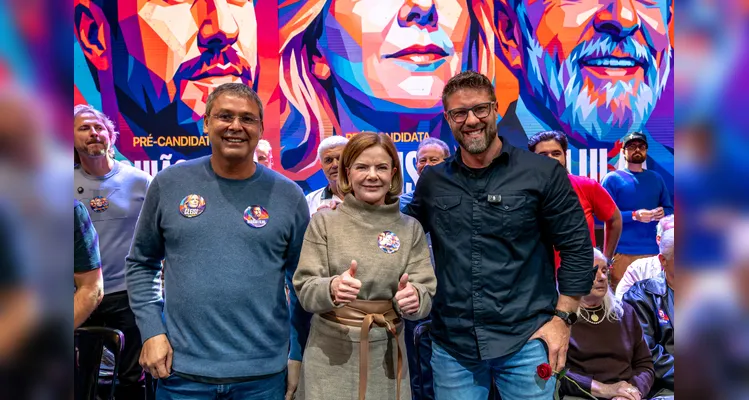 Lançamento das pré-candidaturas de Requião Filho e Gleisi reúne mais de 6 mil pessoas