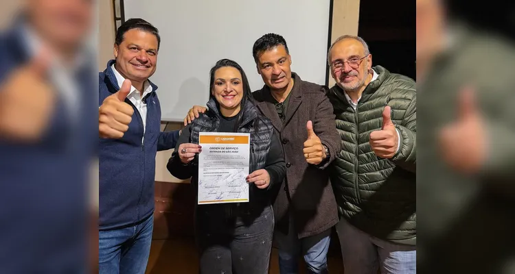 Sandro Alex, Elisangela Pedroso, Marcelo Rangel e Dr. Otávio.