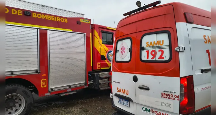 Vítima fica ferida em atropelamento por trem em Ponta Grossa