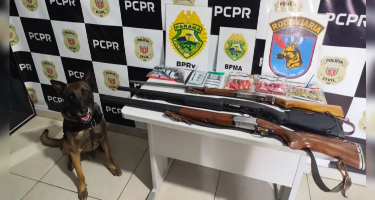 Ação conjunta localizou armamentos e munições no interior de Guamiranga