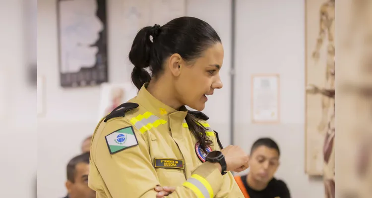 Aula especial com os alunos do Curso de Formação de Praças do 2º Batalhão de Bombeiros Militar do Paraná