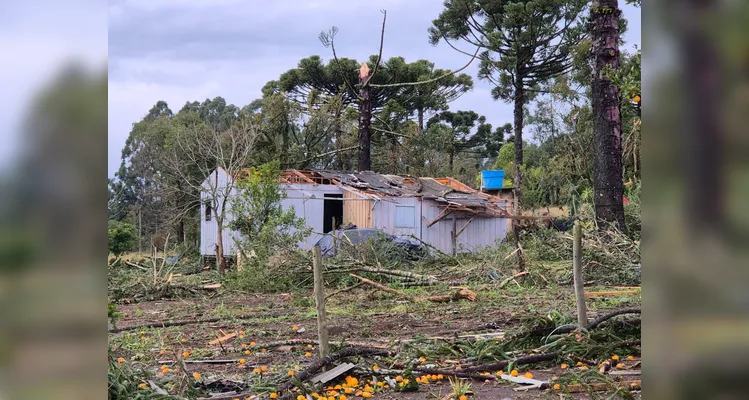 Chuvas Fortes causam estragos em bairros de Ponta Grossa