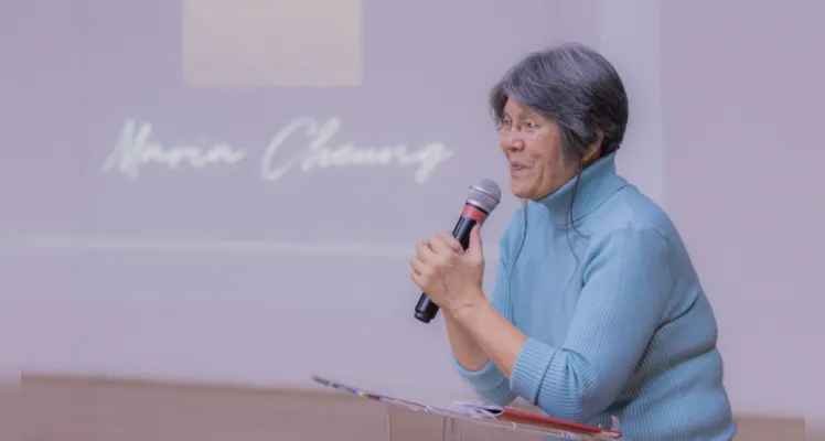 Maria Cheung durante a abertura oficial das exposições