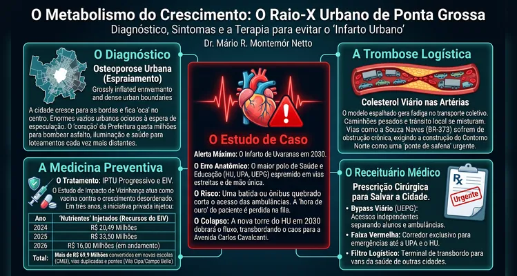EIV deve servir como prevenção ao 'infarto' urbano em Ponta Grossa