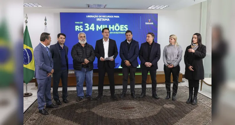 Liberação de recursos para Iretama.