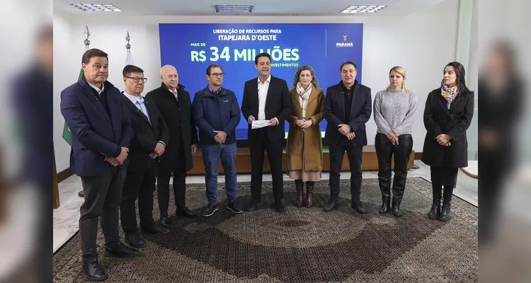 Liberação de recursos para Itapejara D'Oeste.