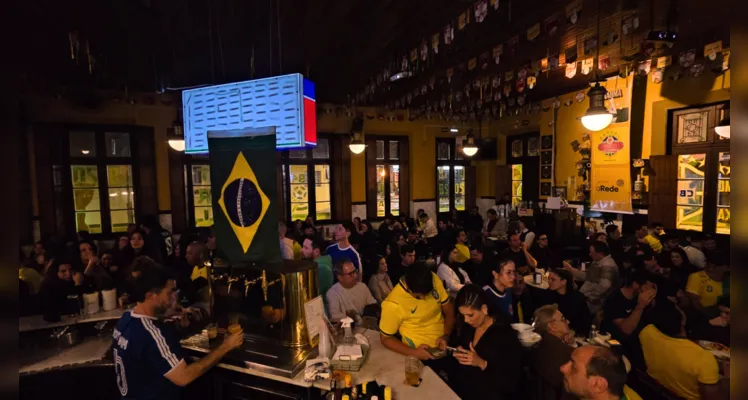 Última transmissão do jogo do Brasil foi um sucesso no Botequim