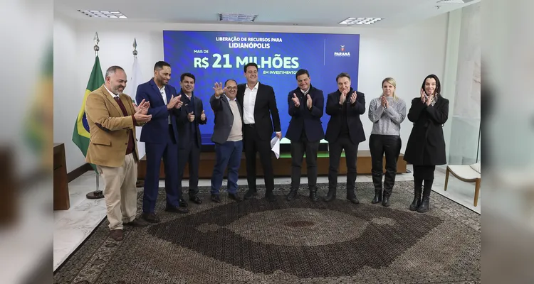 Liberação de recursos para Lidianópolis.