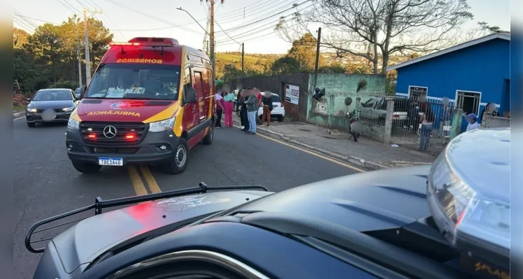 Mulher é atropelada ao tentar ver confusão entre vizinhos em Ponta Grossa
