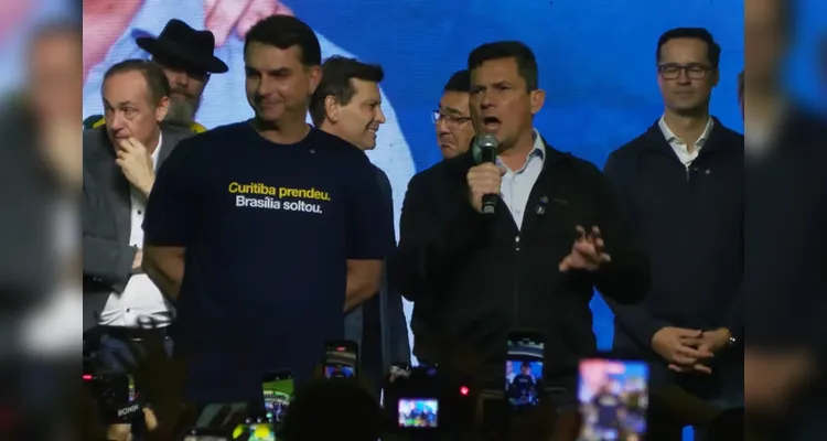 Durante o evento do PL em Curitiba nesta sexta-feira (29), Moro destacou o crescimento da legenda no Paraná