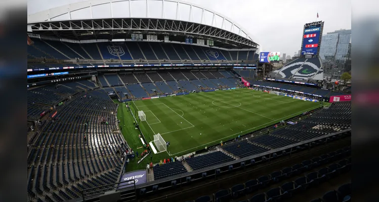 O Estádio de Seattle tem capacidade para 69 mil pessoas