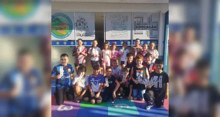 Confira a série de registros dos alunos em variados momentos.