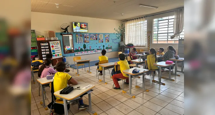 Veja os registros do trabalho em sala de aula.