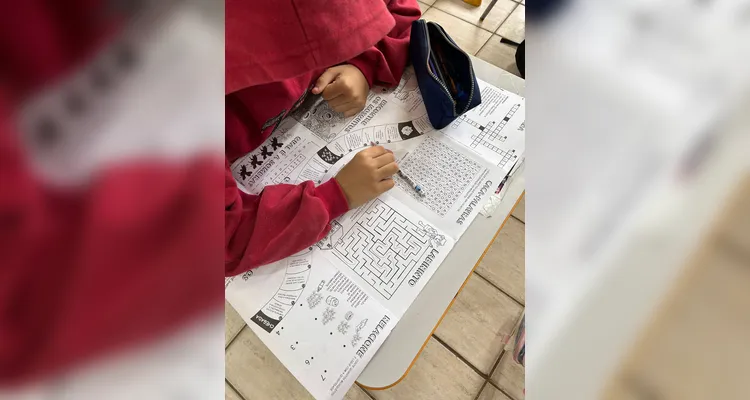 Veja os registros do trabalho em sala de aula.