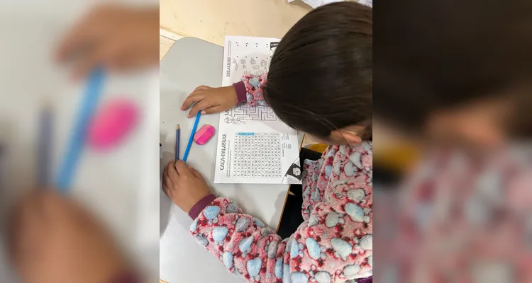 Veja os registros do trabalho em sala de aula.