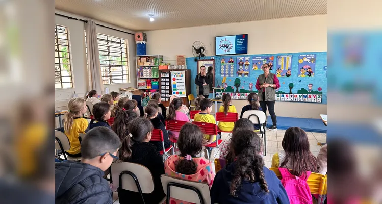 Veja os registros do trabalho em sala de aula.