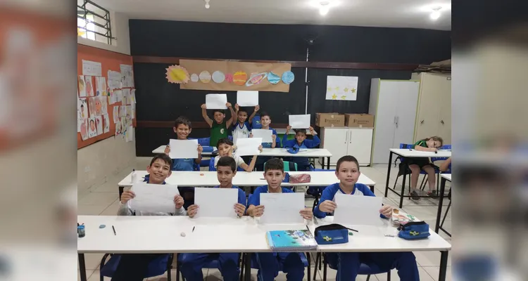 Veja a série de registros do trabalho dos alunos.