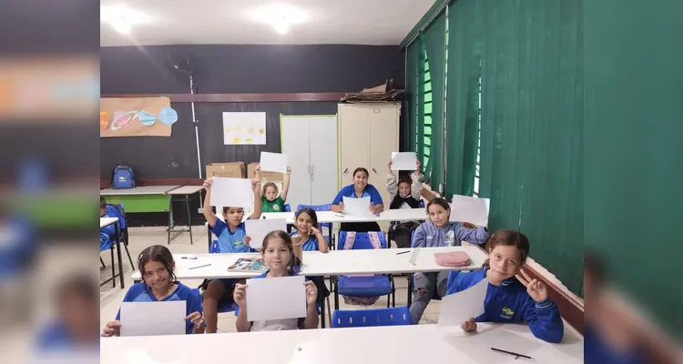 Veja a série de registros do trabalho dos alunos.