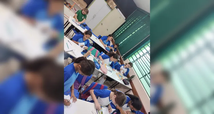 Veja a série de registros do trabalho dos alunos.