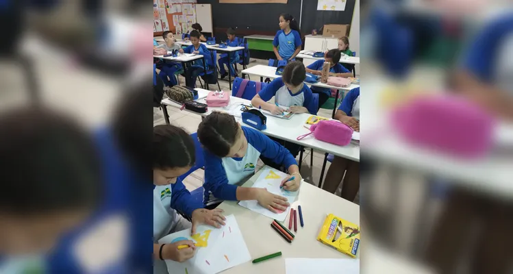 Veja a série de registros do trabalho dos alunos.