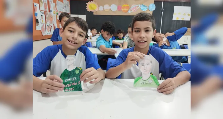 Veja a série de registros do trabalho dos alunos.
