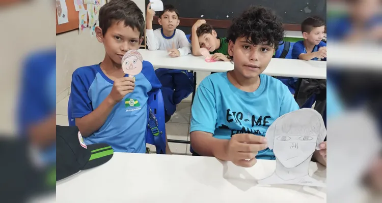 Veja a série de registros do trabalho dos alunos.