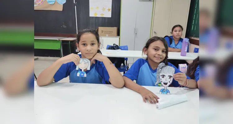 Veja a série de registros do trabalho dos alunos.