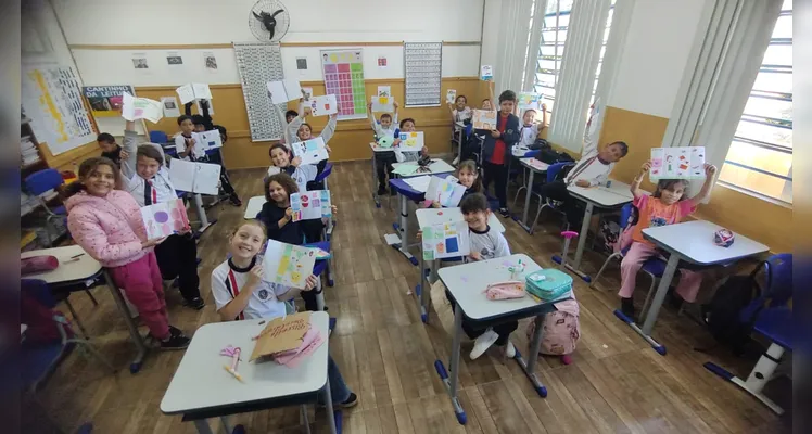Confira os registros e os trabalhos dos alunos em sala de aula.