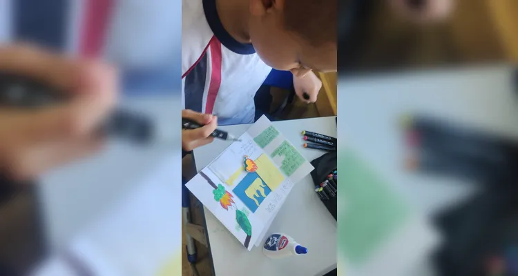 Confira os registros e os trabalhos dos alunos em sala de aula.
