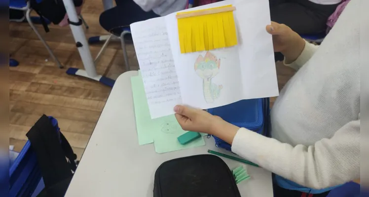 Confira os registros e os trabalhos dos alunos em sala de aula.