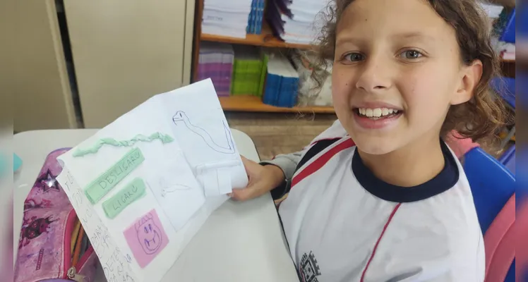 Confira os registros e os trabalhos dos alunos em sala de aula.