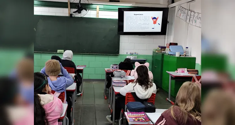 Veja a série de registros em sala de aula.