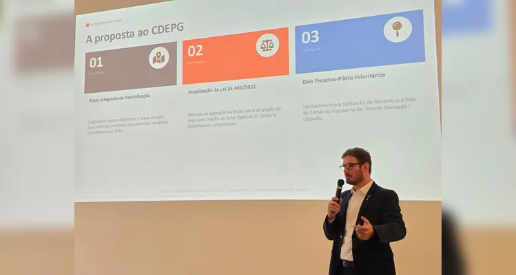 Entidades aprovam plano de revitalização da região central de PG