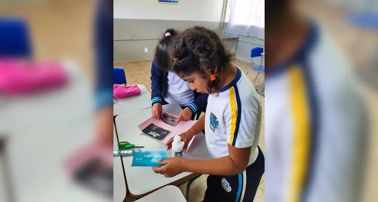 Confira a série de registros do trabalho em sala de aula.