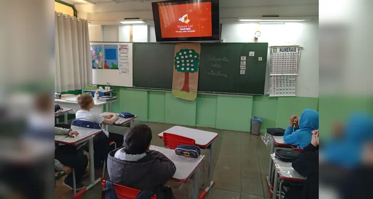 Confira os registros do trabalho em sala de aula.