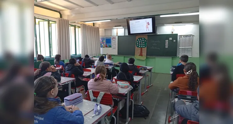 Confira os registros do trabalho em sala de aula.