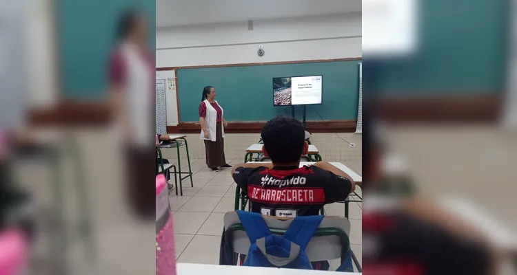Confira os registros do trabalho ambiental realizado pelos educandos.