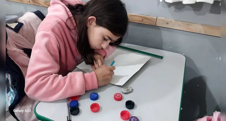 Confira a série de registros dos alunos em sala de aula.