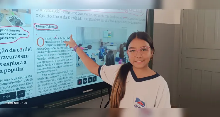Veja a série de registros do trabalho realizado pelos estudantes dentro e fora da sala de aula.