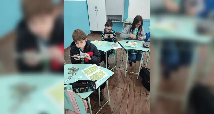 Confira os registros do trabalho em sala de aula.